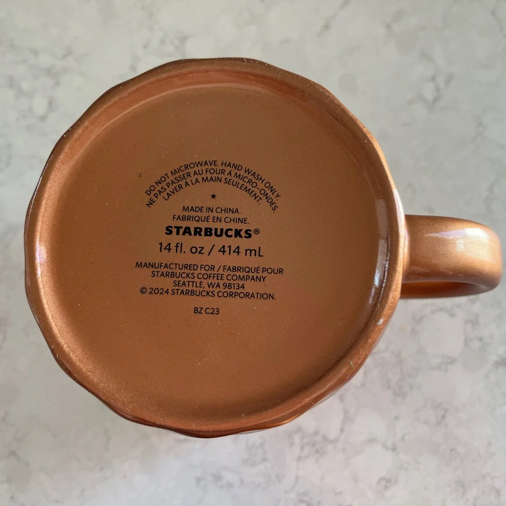 Starbucks Copper Swirl Ceramic Mug, 14 oz - Set of 2 - Picture 7 of 7